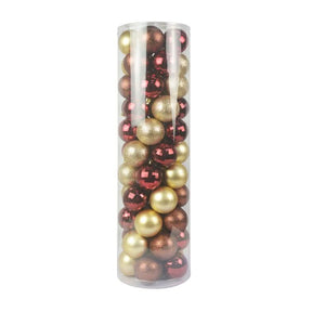 Conjunto de 55 Bolas Decorativas para Natal