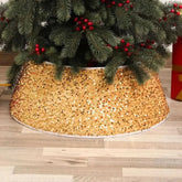 Saia de Natal para Árvore com Lantejoulas Brilhantes - 45x70 cm