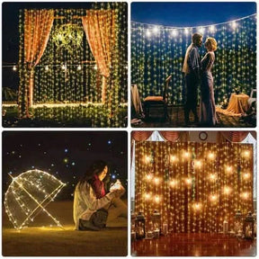 Fita de Luzes LED Natalina com 300 Lâmpadas e 8 Modos de Iluminação