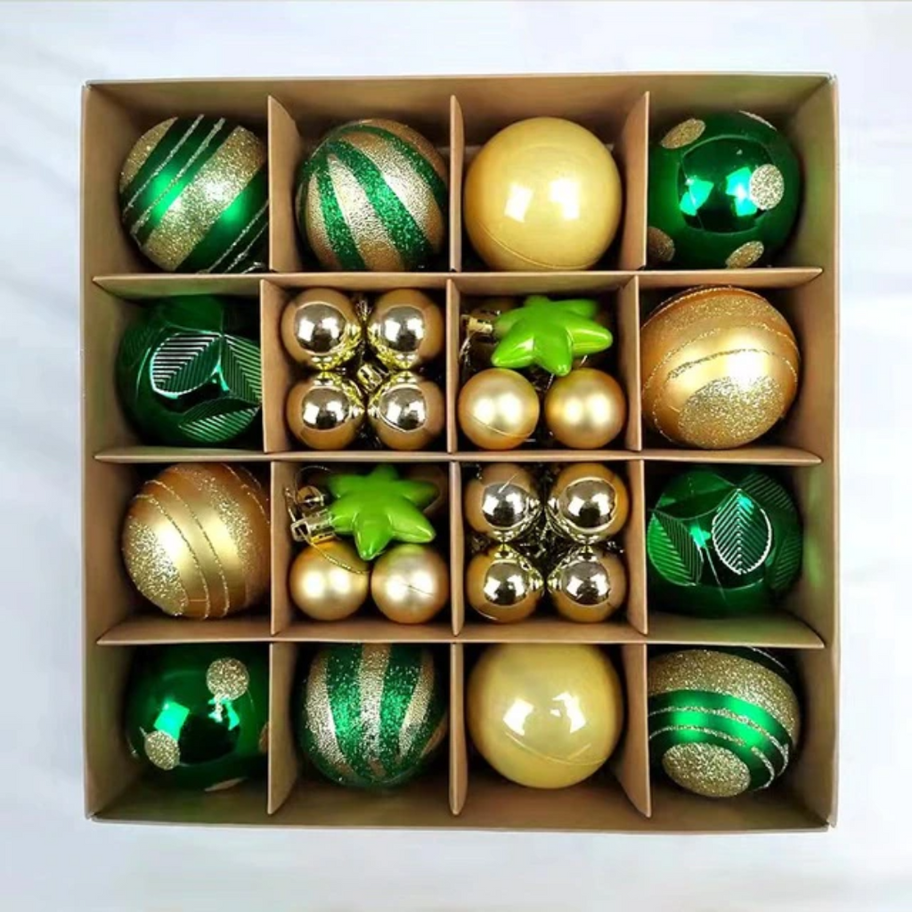 Conjunto de 42 Bolas Decorativas para Natal