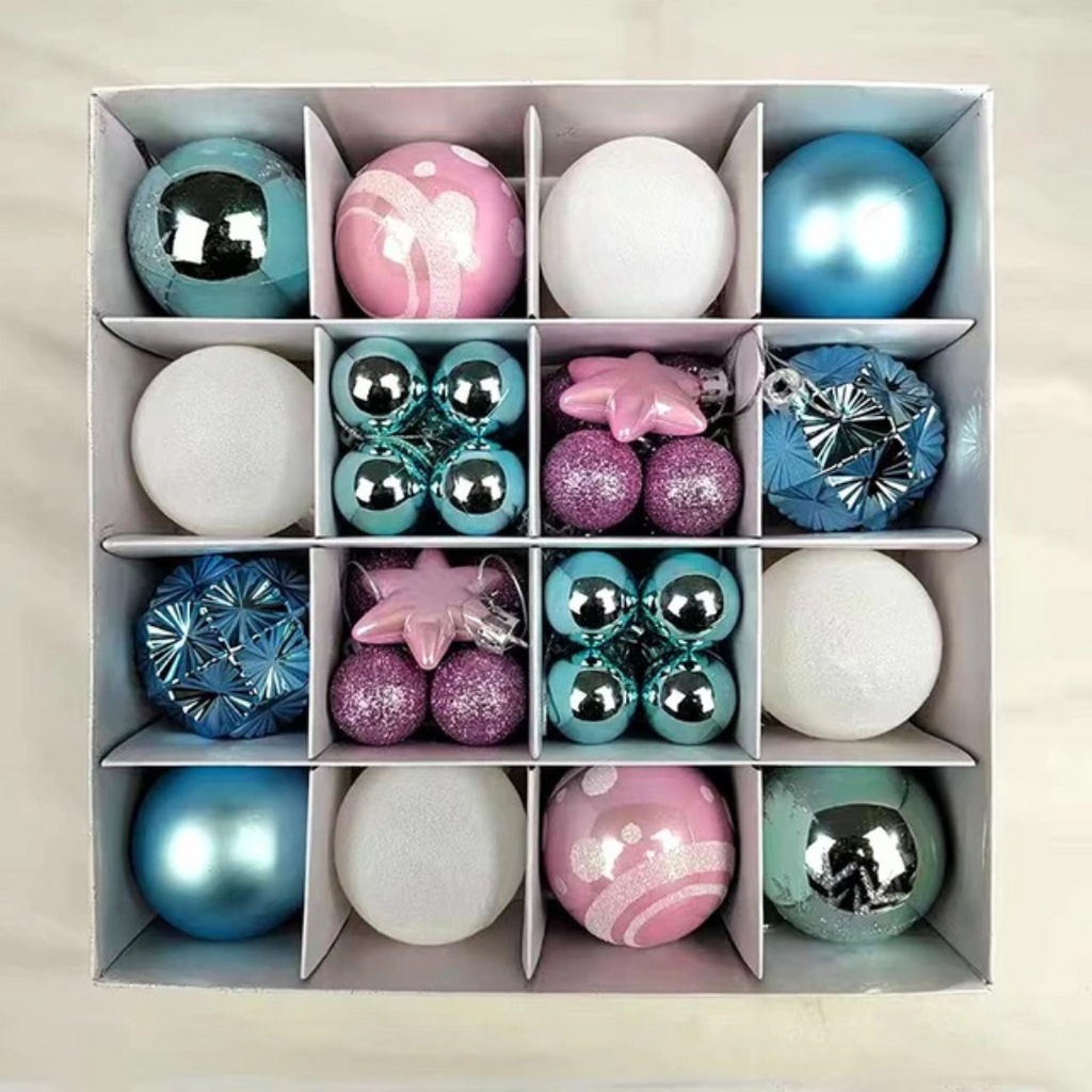 Conjunto de 42 Bolas Decorativas para Natal