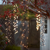 Conjunto de 6 Luzes Externas em Cascata LED Branco Quente