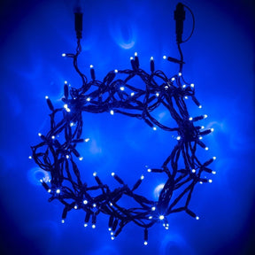 100 Luzes de Natal LED na Cor Azul