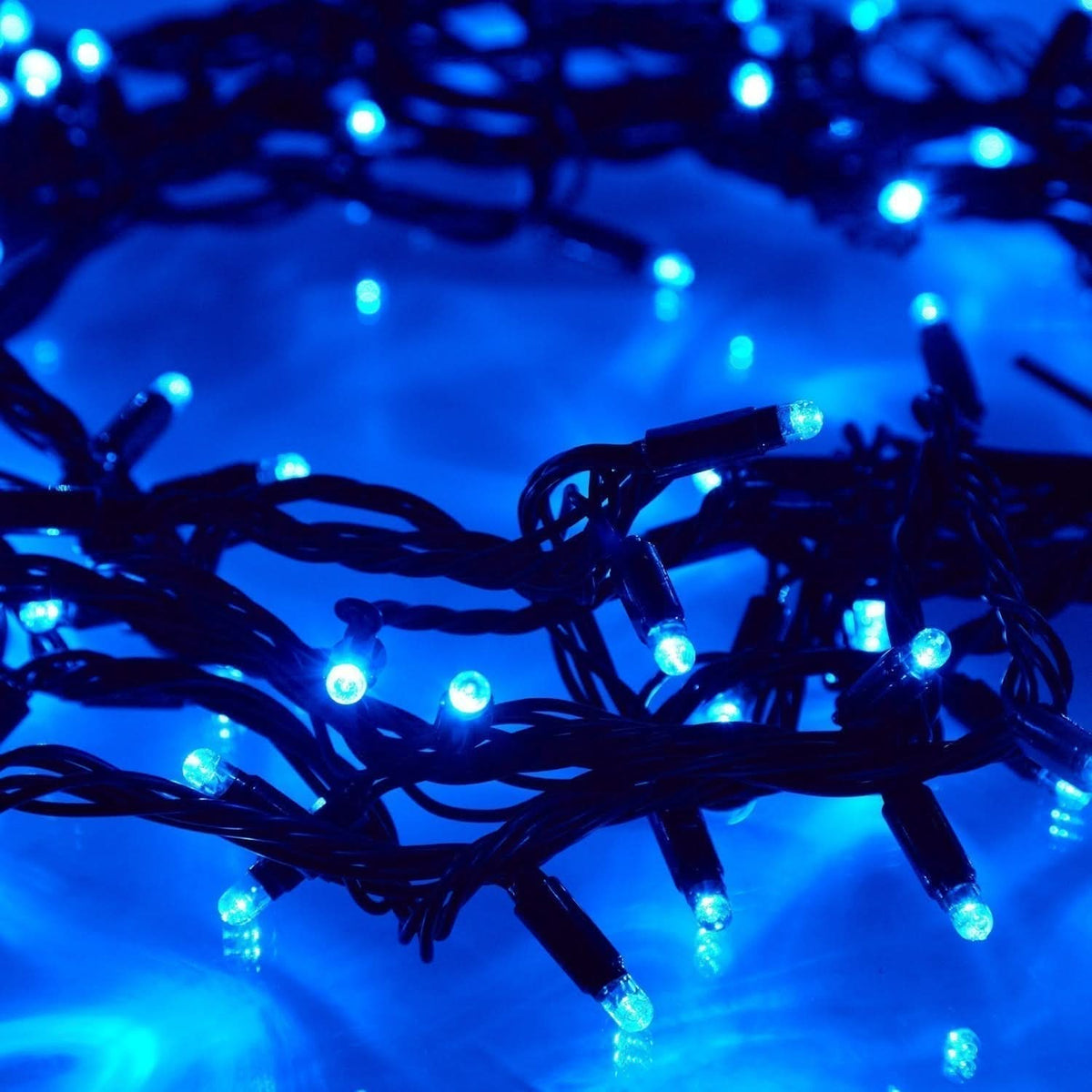100 Luzes de Natal LED na Cor Azul