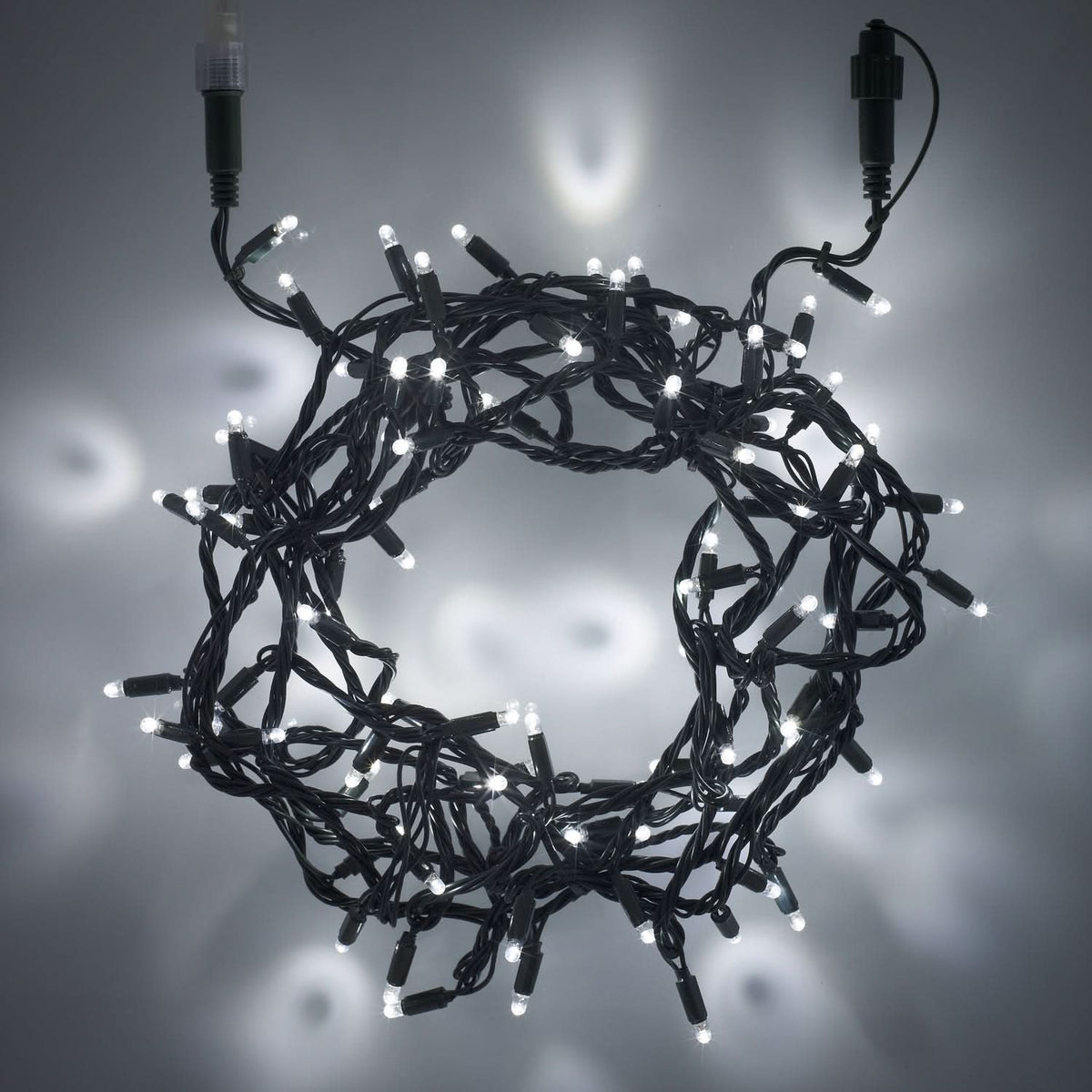 Conjunto de 100 Luzes de Natal LED Brancas