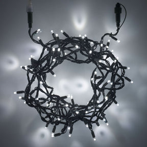 Conjunto de 100 Luzes de Natal LED Brancas