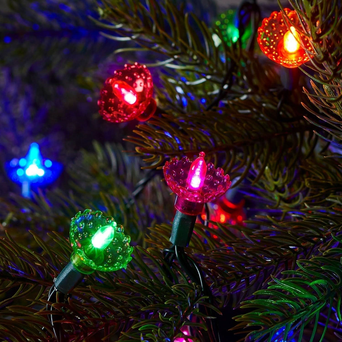 150 Luzes de Natal LED Multicoloridas Tradicionais – 15 Metros