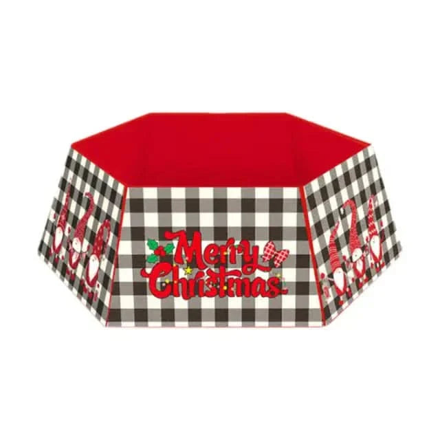 Saia Decorativa para Árvore de Natal Estampada - 60x40x25cm