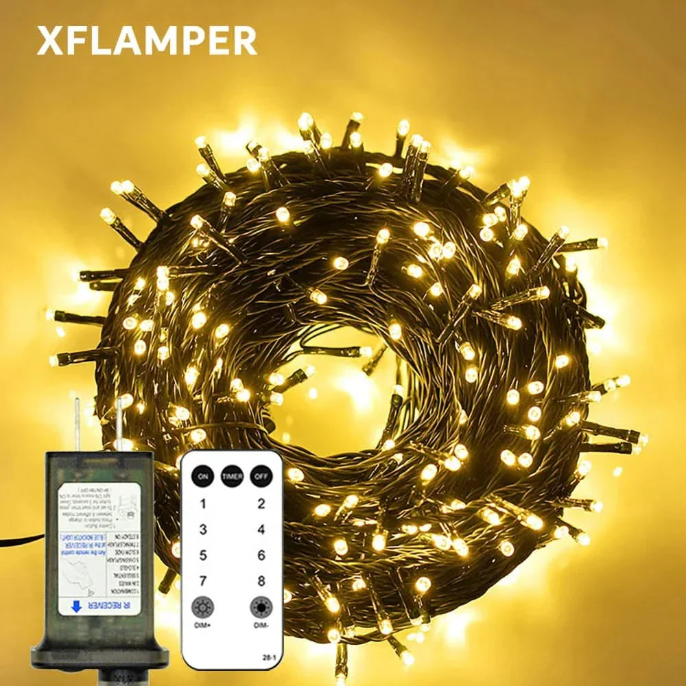 Fadas Luminosas LED à Prova d'Água - Encanto Natalino com Controle Remoto
