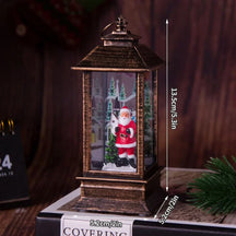 Decoração de Natal: Luz Noturna com Papai Noel e Boneco de Neve