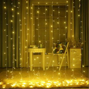 Fitas de Luzes de Fadas LED com Controle Remoto para Decoração de Natal