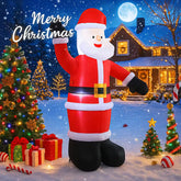Papagaio Noel Inflável com Iluminação LED – Decoração Natalina para Jardim 180cm