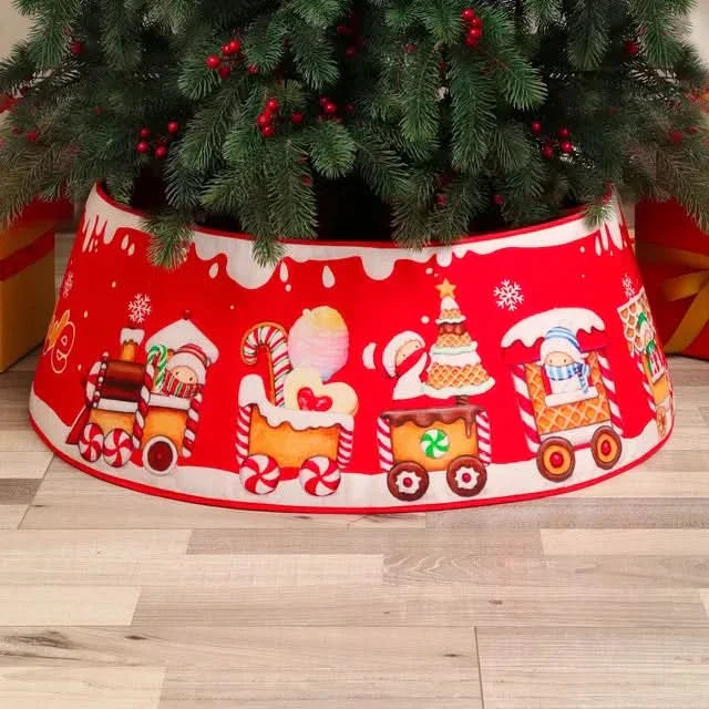 Saia de Natal Estampada para Árvore - 45x70cm