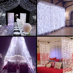 Fitas de Luzes de Fadas LED com Controle Remoto para Decoração de Natal