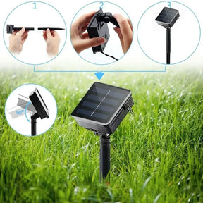 Iluminação Solar LED Estrela e Lua - Magia Natalina