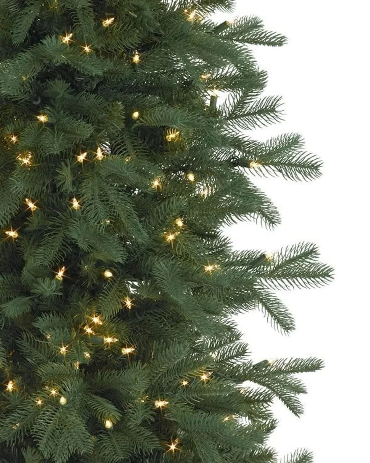 Árvore de Natal Cathedral Fir Slim com Galhos Flexíveis, Base Metálica e Micro LEDs Integrados