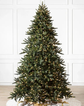 Árvore de Natal California Baby Redwood com Galhos Flexíveis, Estrutura Metálica e Micro LEDs Integrados