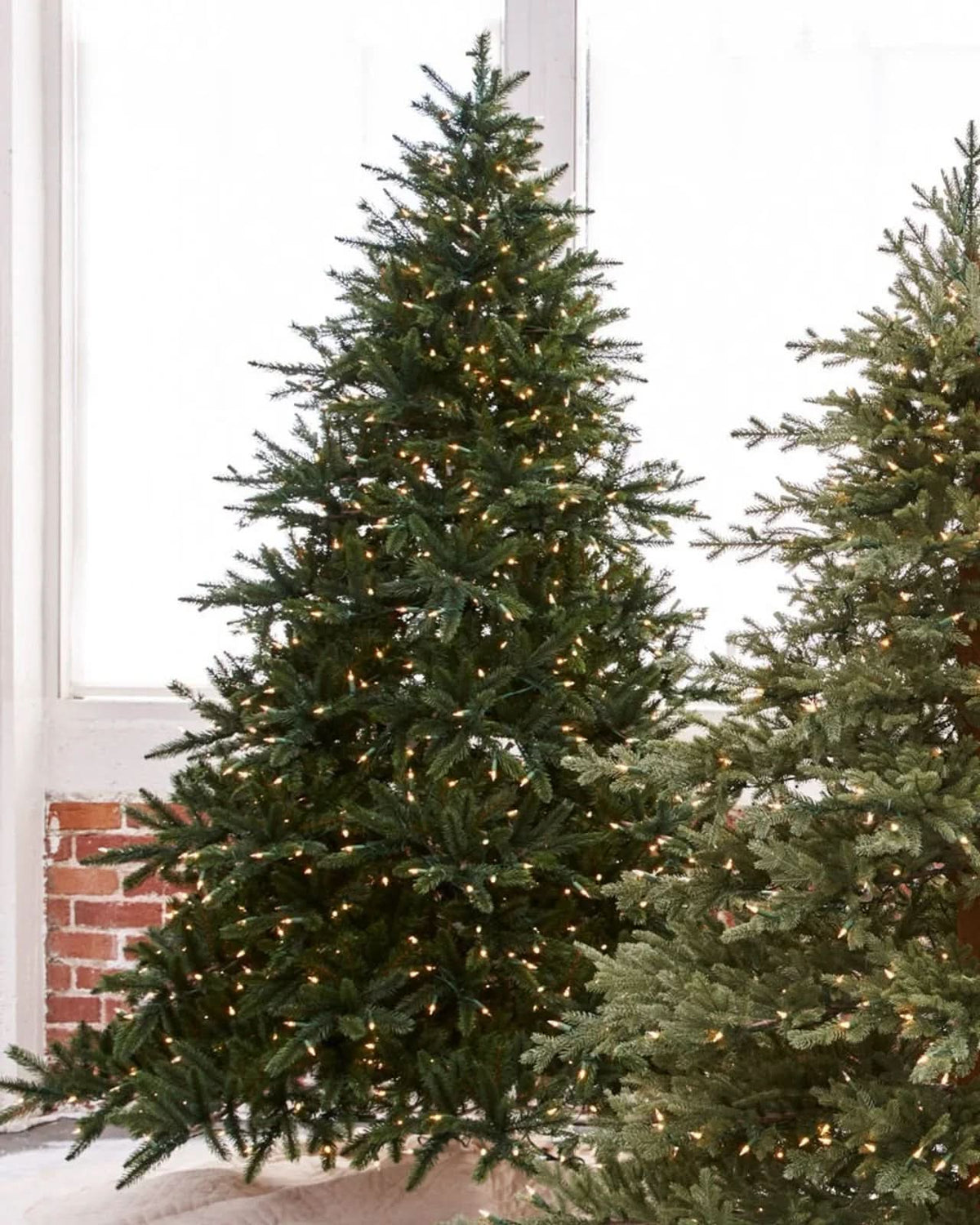 Árvore de Natal California Baby Redwood com Galhos Flexíveis, Estrutura Metálica e Micro LEDs Integrados