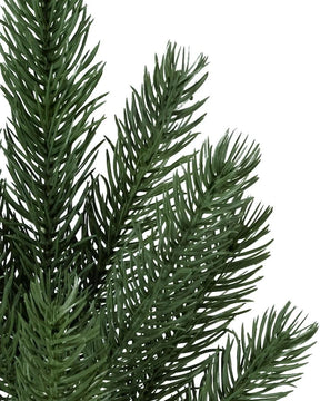 Árvore de Natal Fir com Galhos Flexíveis, Base Metálica e Micro LEDs Coloridos Integrados