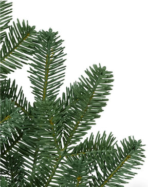 Árvore de Natal Verde White Spruce com Galhos Articulados, Base Metálica e Micro LEDs Integrados