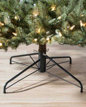 Árvore de Natal Verde White Spruce com Galhos Articulados, Base Metálica e Micro LEDs Integrados