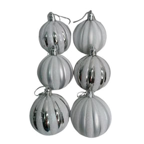Conjunto de 6 Bolas de Natal 6cm - Enfeites Festivos