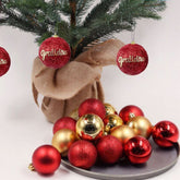 Conjunto de 30 Bolinhas de Natal Coloridas - 8/6 cm
