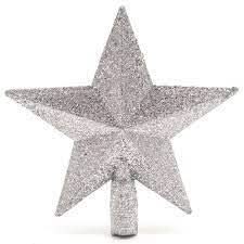 Decoração de Árvore de Natal Estrela Dourada 20cm