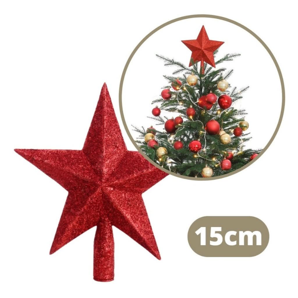 Kit de 125 Enfeites Pendentes para Árvores de Natal - Bolinhas com Luzes LED Pisca-Pisca