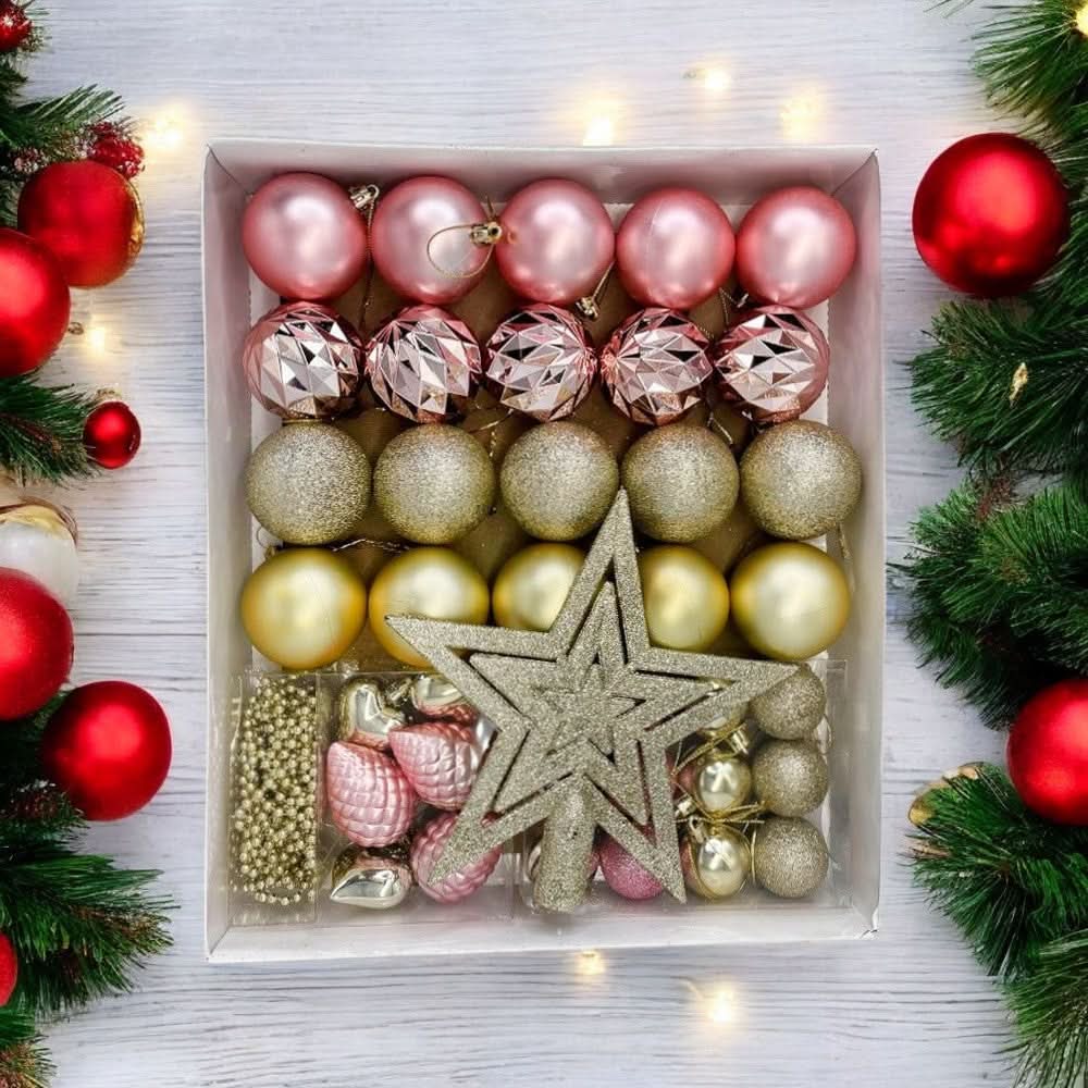 Conjunto Decorativo de Enfeites - 38 Peças