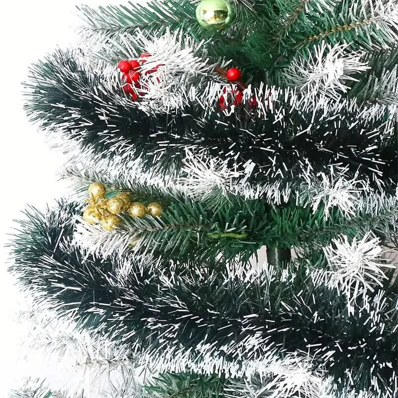 Faux Snowy Christmas Garland