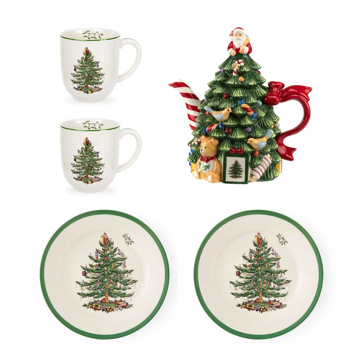 Conjunto de Mesa Temática de Natal - 5 Peças
