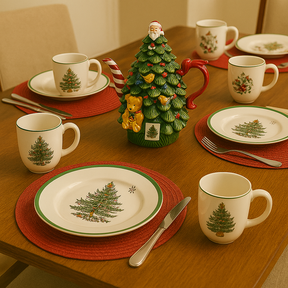 Conjunto de Mesa Temática de Natal - 5 Peças