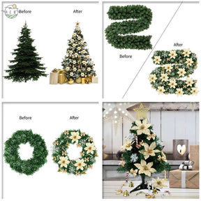 Conjunto de 120 Enfeites de Natal para Decoração de Árvore