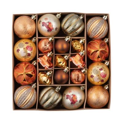 Conjunto de 21 Bolas Decorativas para Natal