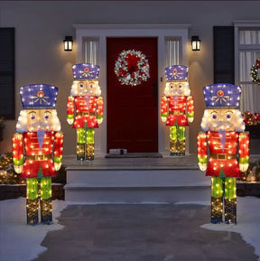 Quebra-Nozes Brilhante com LEDs Brancos Frios – 1,52 m