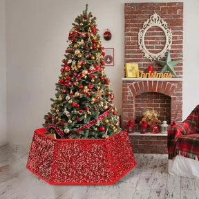 Saia de Natal Brilhante para Árvore - 60x80x25 cm