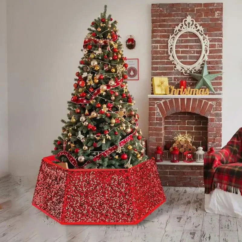 Saia de Natal Brilhante para Árvore - 60x80x25 cm