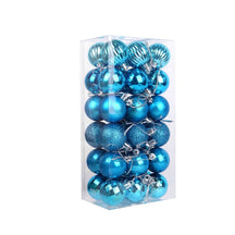 Conjunto de 36 Bolas Coloridas de Natal com Glitter - 4cm