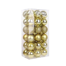 Conjunto de 36 Bolas Coloridas de Natal com Glitter - 4cm