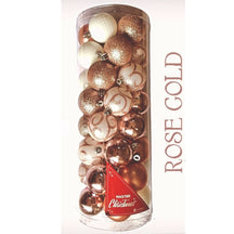 Conjunto de 40 Bolas de Natal Sortidas 5cm - Vermelho e Rosa Master Christmas