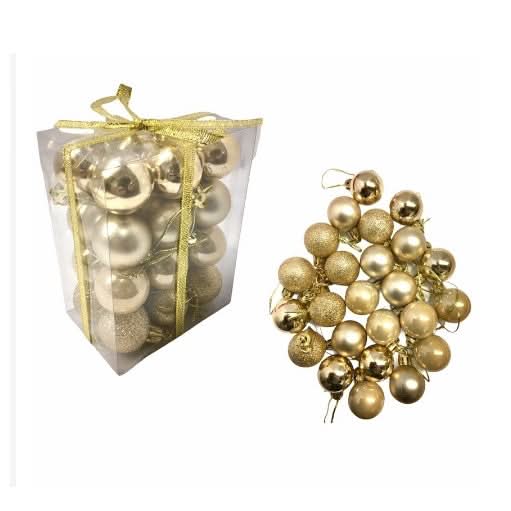 Conjunto de 48 Bolas de Natal - 4CM para Decoração Festiva