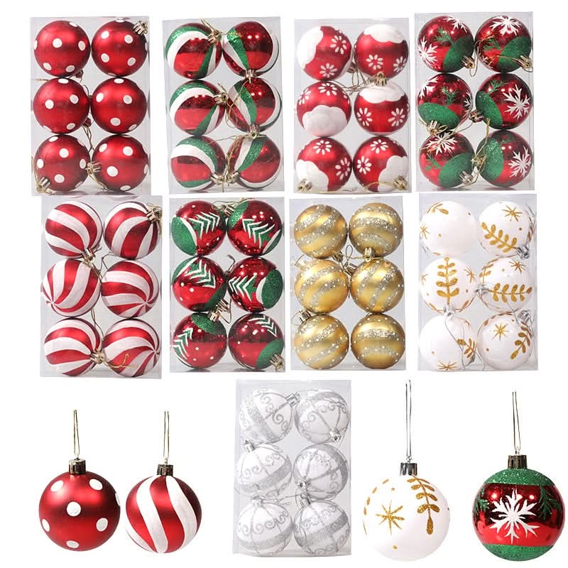 Conjunto de 6 Bolas de Natal