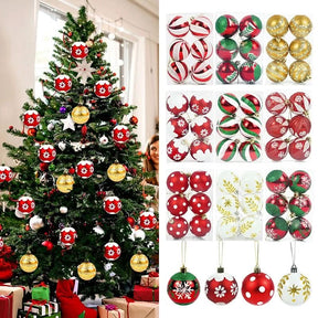 Conjunto de 6 Bolas de Natal