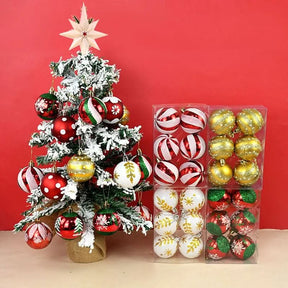 Conjunto de 6 Bolas de Natal