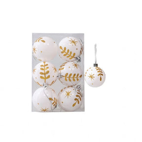 Conjunto de 6 Bolas de Natal