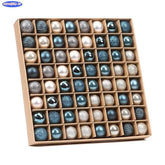 Conjunto de 64 Bolas de Natal em Ouro e Azul