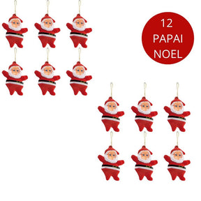Kit 77 Enfeites para Árvore de Natal com Bolinhas e Luzes de LED