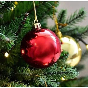 Conjunto de 30 Bolinhas de Natal Coloridas - 8/6 cm