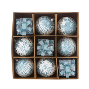 Conjunto de 9 Bolas de Natal 8CM